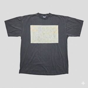 Dream USA Vintage Box Graphic T-Shirt 2XL Black Heavyweight Cotton Distressed